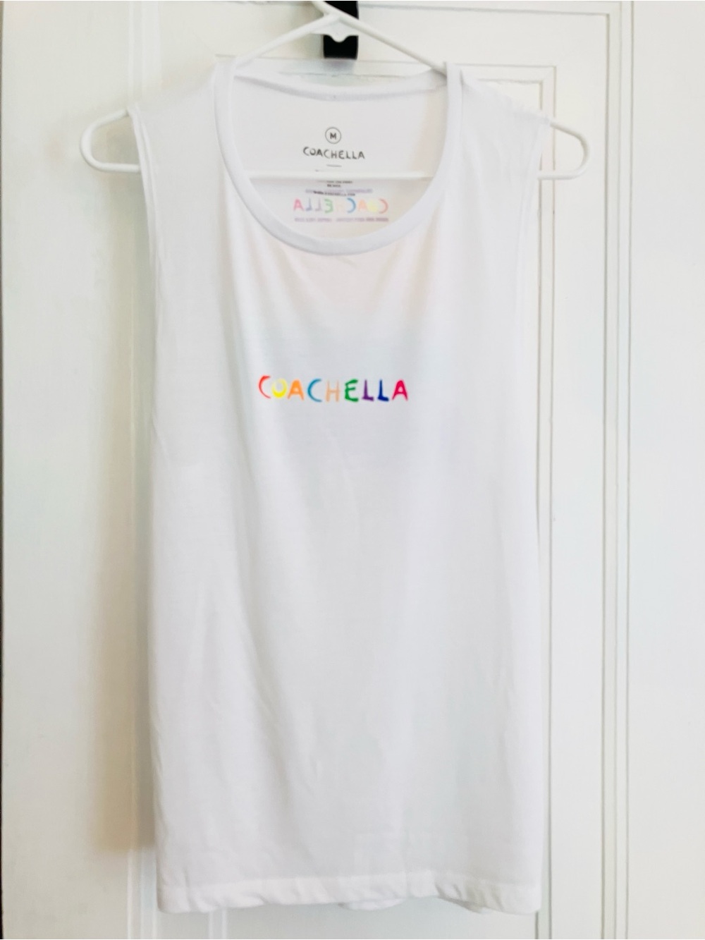 New. Unisex. 2019 official Coachella sleeveless tank. Billie Eilish, Bad Bunny.